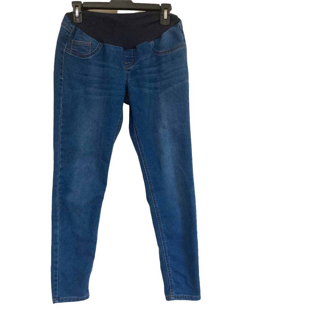 INDIGO BLUE SECRET FIT BELLY SUPER STRETCH SKINNY MATERNITY JEANS Size L